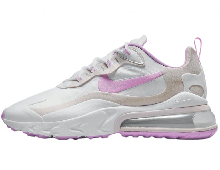 Air Max 270 React in White and Light Violet CZ1609-100 Air Max 270 React in White and Light Violet CZ1609-100