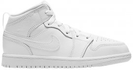 Air Jordan 1 Mid PS Triple White 640734-126