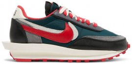 sacai x Undercover x LDWaffle Midnight Spruce University Red DJ4877-300