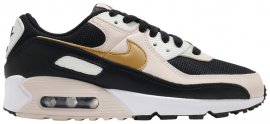 Wmns Air Max 90 Black Metallic Gold DB9578-001