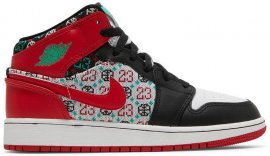 Air Jordan 1 Mid SE GS Ugly Christmas Sweater DM1208-150