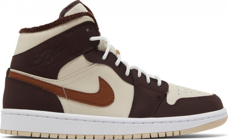Wmns Air Jordan 1 Mid SE 'Cream Dark Chocolate' DO6699-200 Wmns Air Jordan 1 Mid SE 'Cream Dark Chocolate' DO6699-200