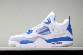 2019 Nike Air Jordan 4 OG ' Ilitary Blue' White/Neutral Grey-Military Blue For Sale