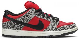 Supreme x Dunk Low Premium SB Red Cement 313170-600