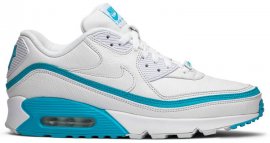 Undefeated x Air Max 90 White Blue Fury CJ7197-102