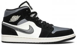 Air Jordan 1 Mid SE Satin Smoke Grey 852542-011