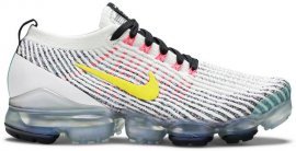 Air VaporMax Flyknit 3 White Dynamic Yellow AJ6900-103
