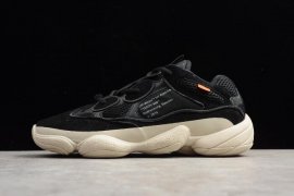 Virgil Abloh Off-White X Kanye West X Adidas Yeezy 500 Black/White For Sale