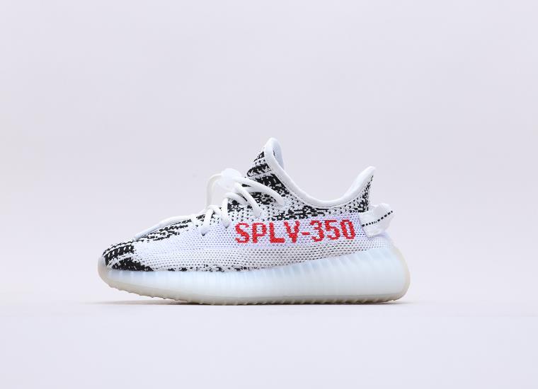 Kids Adidas Yeezy 350 V2 White/Black Kids Adidas Yeezy 350 V2 White/Black