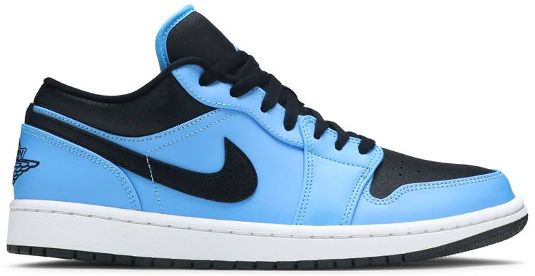Air Jordan 1 Low University Blue Black 553558-403 Air Jordan 1 Low University Blue Black 553558-403