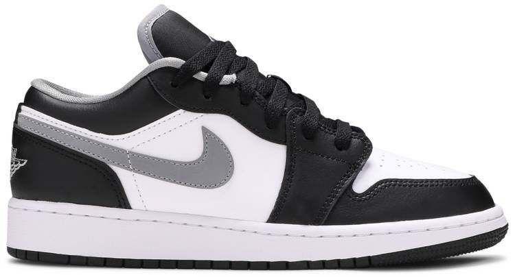 Air Jordan 1 Low GS Black Medium Grey 553560-040 Air Jordan 1 Low GS Black Medium Grey 553560-040