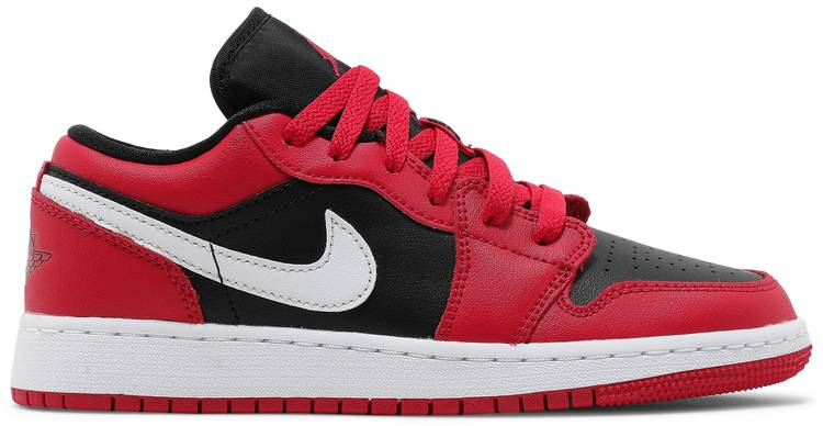 Air Jordan 1 Low GS Black Very Berry 553560-061 Air Jordan 1 Low GS Black Very Berry 553560-061