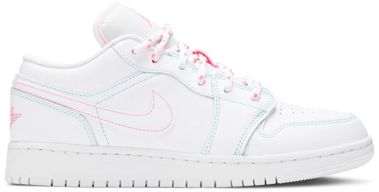 Air Jordan 1 Low GS Aurora Green 554723-101 Air Jordan 1 Low GS Aurora Green 554723-101