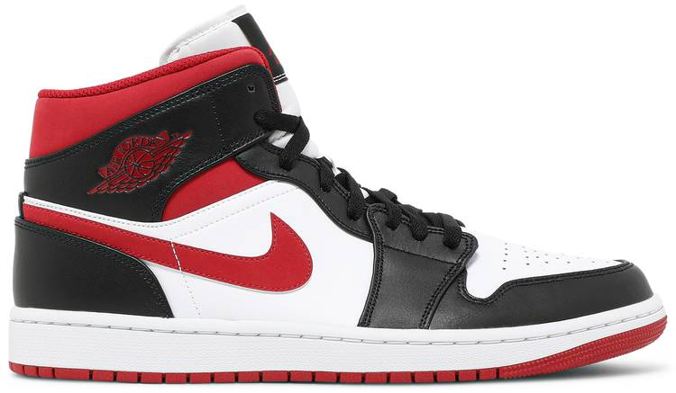 Air Jordan 1 Mid Black Gym Red 554724-122 Air Jordan 1 Mid Black Gym Red 554724-122