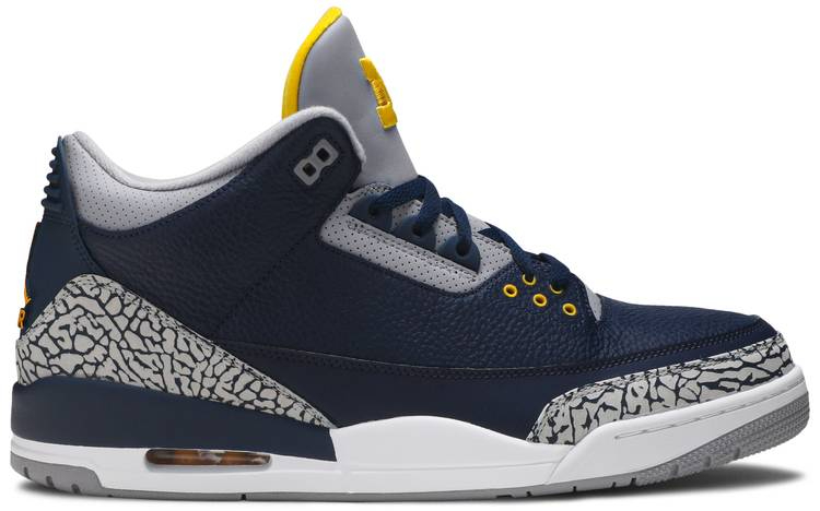 Air Jordan 3 Retro Michigan PE AJ3-820064 Air Jordan 3 Retro Michigan PE AJ3-820064