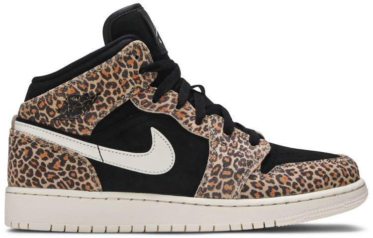 Air Jordan 1 Mid SE GS Leopard BQ6931-021 Air Jordan 1 Mid SE GS Leopard BQ6931-021