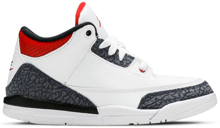 Air Jordan 3 Retro Denim SE PS Fire Red DB4168-100 Air Jordan 3 Retro Denim SE PS Fire Red DB4168-100