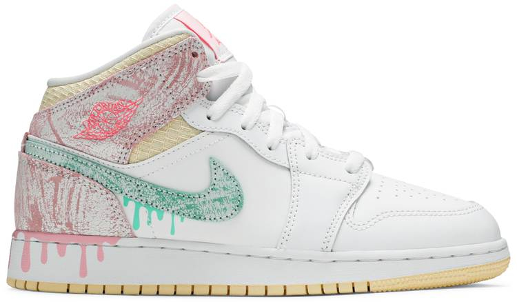 Air Jordan 1 Mid SE GS Ice Cream DD1666-100 Air Jordan 1 Mid SE GS Ice Cream DD1666-100